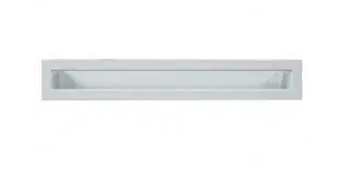 Вентиляційна решітка для каміна Kratki 6х60 см біла пофарбована люфт LUFT/6/60/45S/B