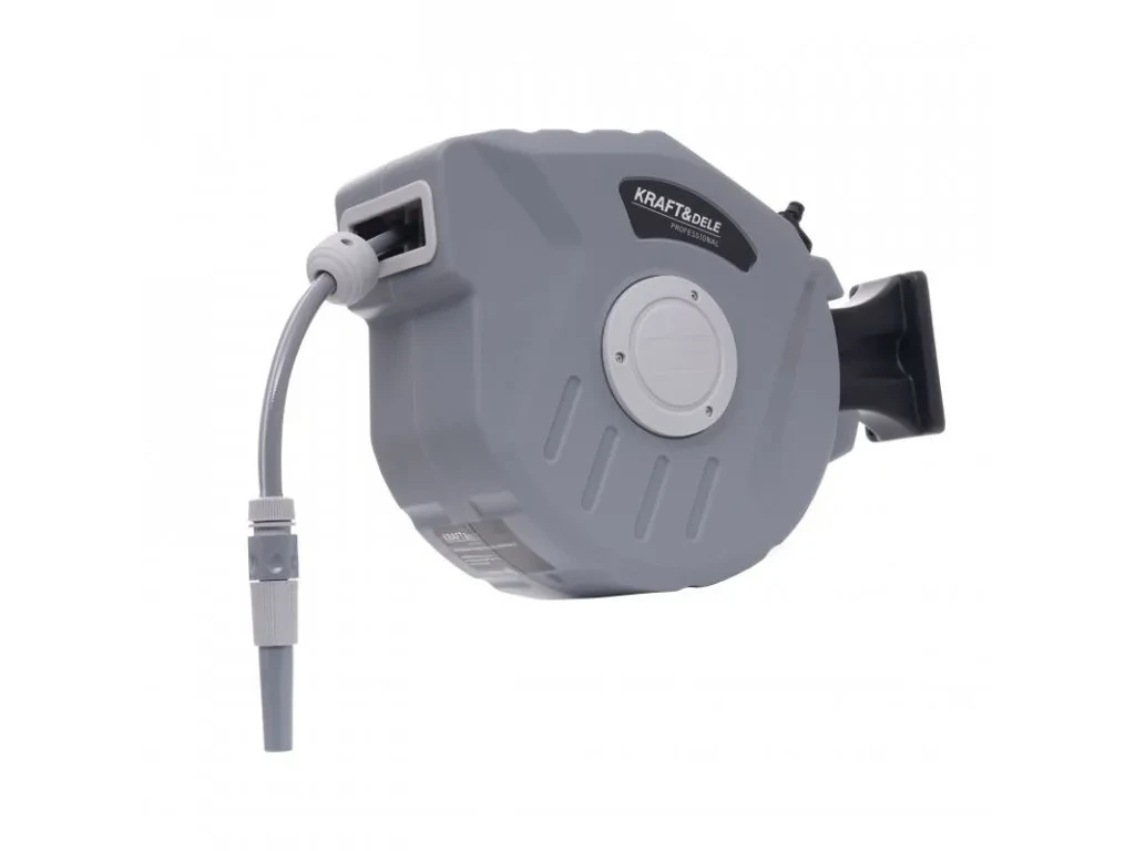 Шланг на котушці з автоматичною змоткою 15 м Kraft&Dele KD2082 шланг для поливу на котушці, фото 1