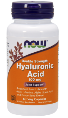 Гіалуронова кислота Now Foods Hyaluronic Acid Double Strength 100mg 60 vcaps, фото 1