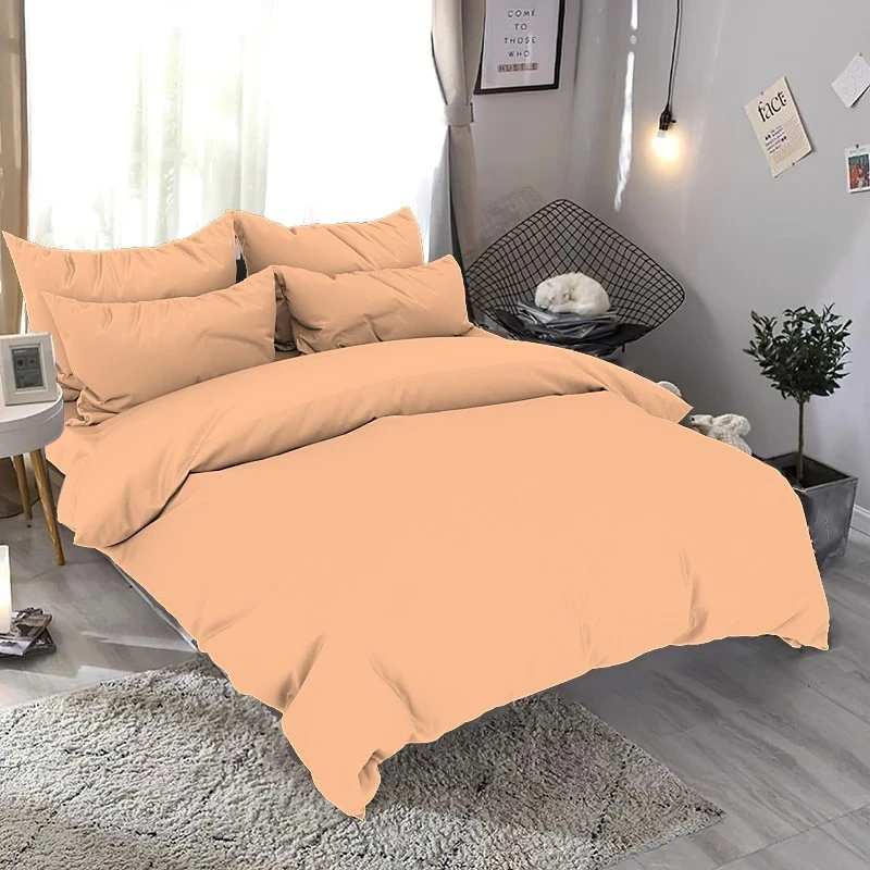 Світло коричнева однотонна тканина 220 см для пошиття постільної білизни Бязь Gold Lux, рулон 50 м, Пакистан