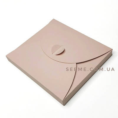 Коробка-конверт 150х130х15 мм, колір тілесно-рожевий