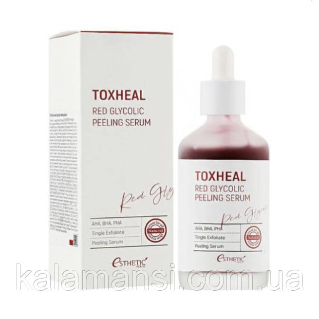 Кислотний червоний пілінг-серум Esthetic House Toxheal Red Glycolic Peeling Serum 100 мл