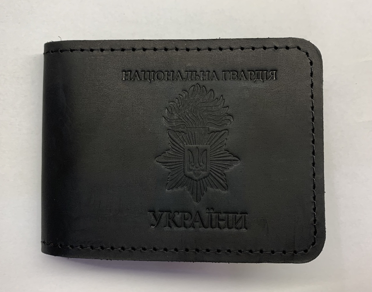 Обкладинка для посвідчення НГУ чорний шкіра