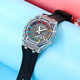 Спортивний електронний водонепроникний годинник Skmei 2100BKGY Black-Grey, фото 3