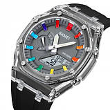Спортивний електронний водонепроникний годинник Skmei 2100BKGY Black-Grey, фото 2