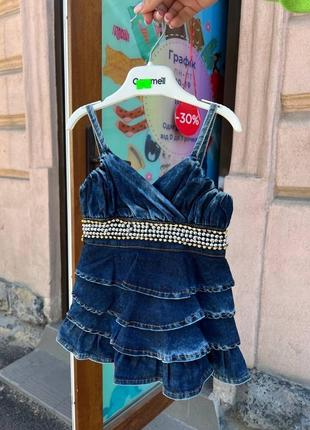 Гарне літнє джинсове платтячко (YOLA.BABY.SHOP), фото 1