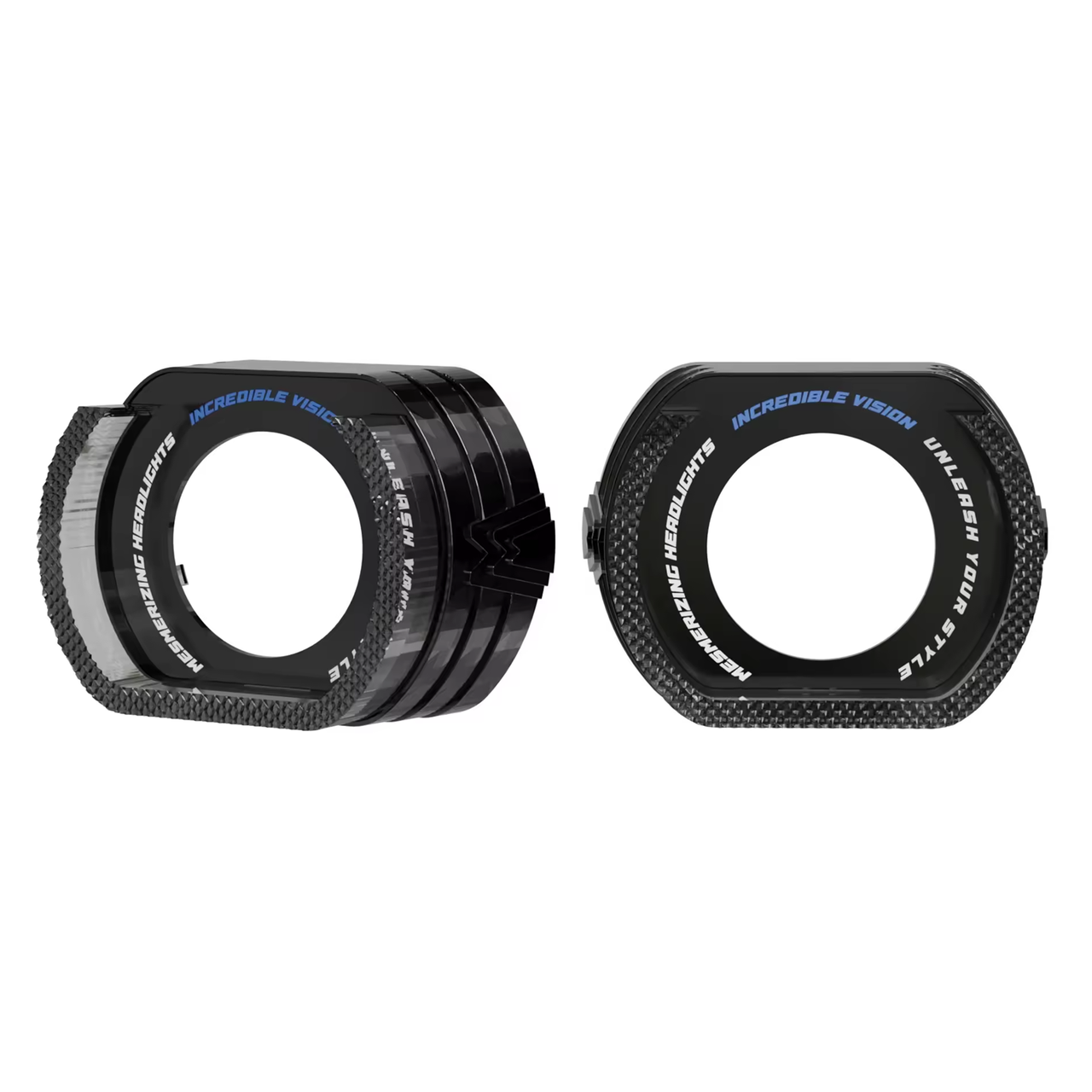 Маски для лінз з LED підсвіткою 5D angel eyes  RGB + yellow color BSmart Shroud 3.0 дюйма