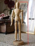 Дерев'яна модель людини 30 см. Манікен.