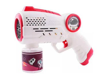 Дитячий пістолет з мильними бульбашками від батарейок Bubble Gun R2 червоний