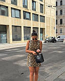 Стильна леопардова міні сукня 582 та, фото 4