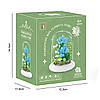 Конструктор-нічник у колбі "Квітка в горщику" 570 деталей, на батарейках, Лілія / Конструктор з підсвічуванням, фото 9