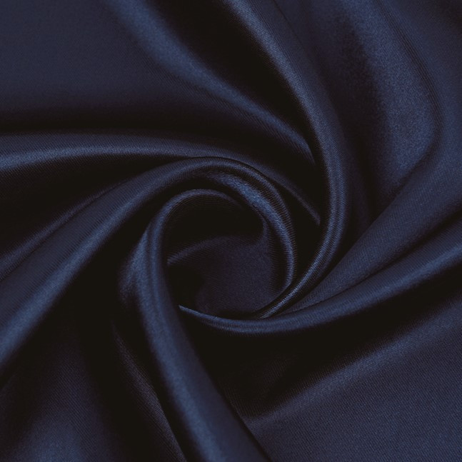 Тканина атлас LuxFabric 115 г/м² 1,5 м 1 м Синій темний, фото 1