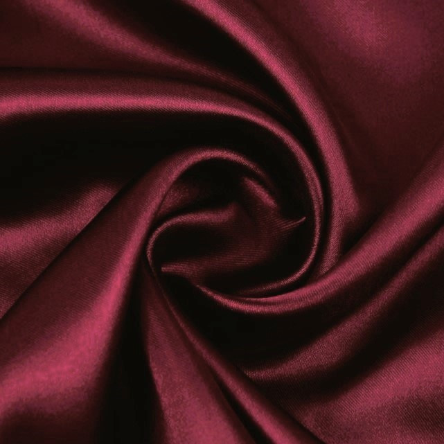 Тканина атлас LuxFabric 115 г/м² 1,5 м 1 м Бордовий, фото 1