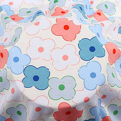 Тканина 100% віскоза LuxFabric 153 г/м² 1,45 м 1 м принт Blossoming peach