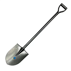 Лопата штикова "Американка" зі сталевим держаком (рукоять труба зварена) з рейкової сталі