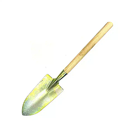 Лопатка посадкова з ручкою середня 165х80 мм анодована