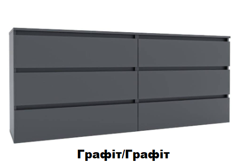 Комод без ручок Ідея К 760/1800/2х3Ш Garant Гарант купити в Україні