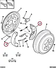 Гальмівні колодки задні на Fiat Ducato 244, Peugeot Boxer, Citroen Jumper (2002-2006), 77362286, 4241L2, фото 5