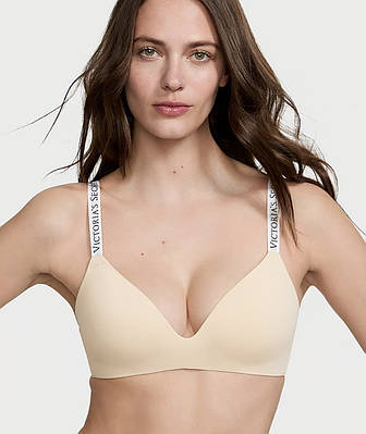 Бюстгальтер бежевий без кісточок Victoria’s Secret (Вікторія Сікрет), оригінал