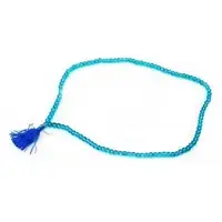 Чотки скляні бірюзові (Ø=0,7 см 33 см)(108 намистин)