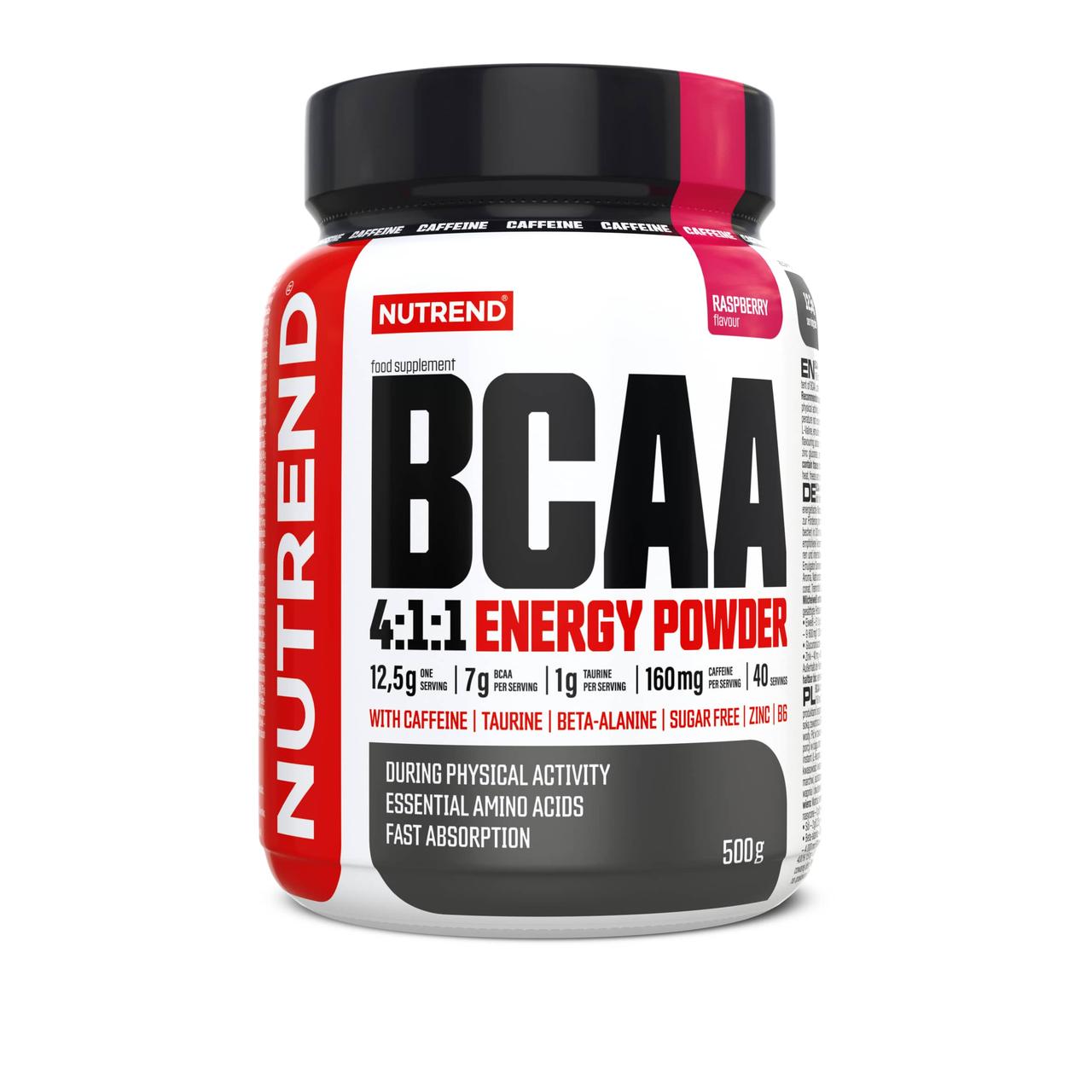 Амінокислоти Nutrend BCAA BCAA 4:1:1 Energy Powder 500g