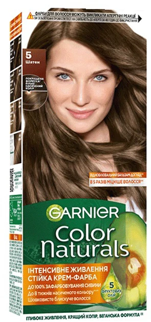 Крем-фарба для волосся Garnier Color Naturals, 5 Шатен