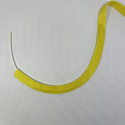 Тунельна тасьма неон жовта двохстороння 10 мм.