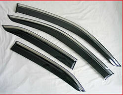 Дефлектори вікон Lexus UX  2019  з хром  молдингом