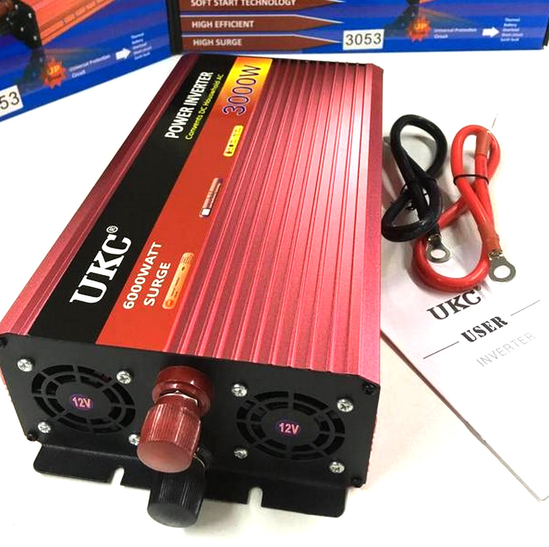Инверторная зарядка, Автопреобразователь 3000W (12-220В) c функции ...