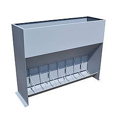 Годівниця для поросят 8 секцій 10-50 кг бункер 250 л