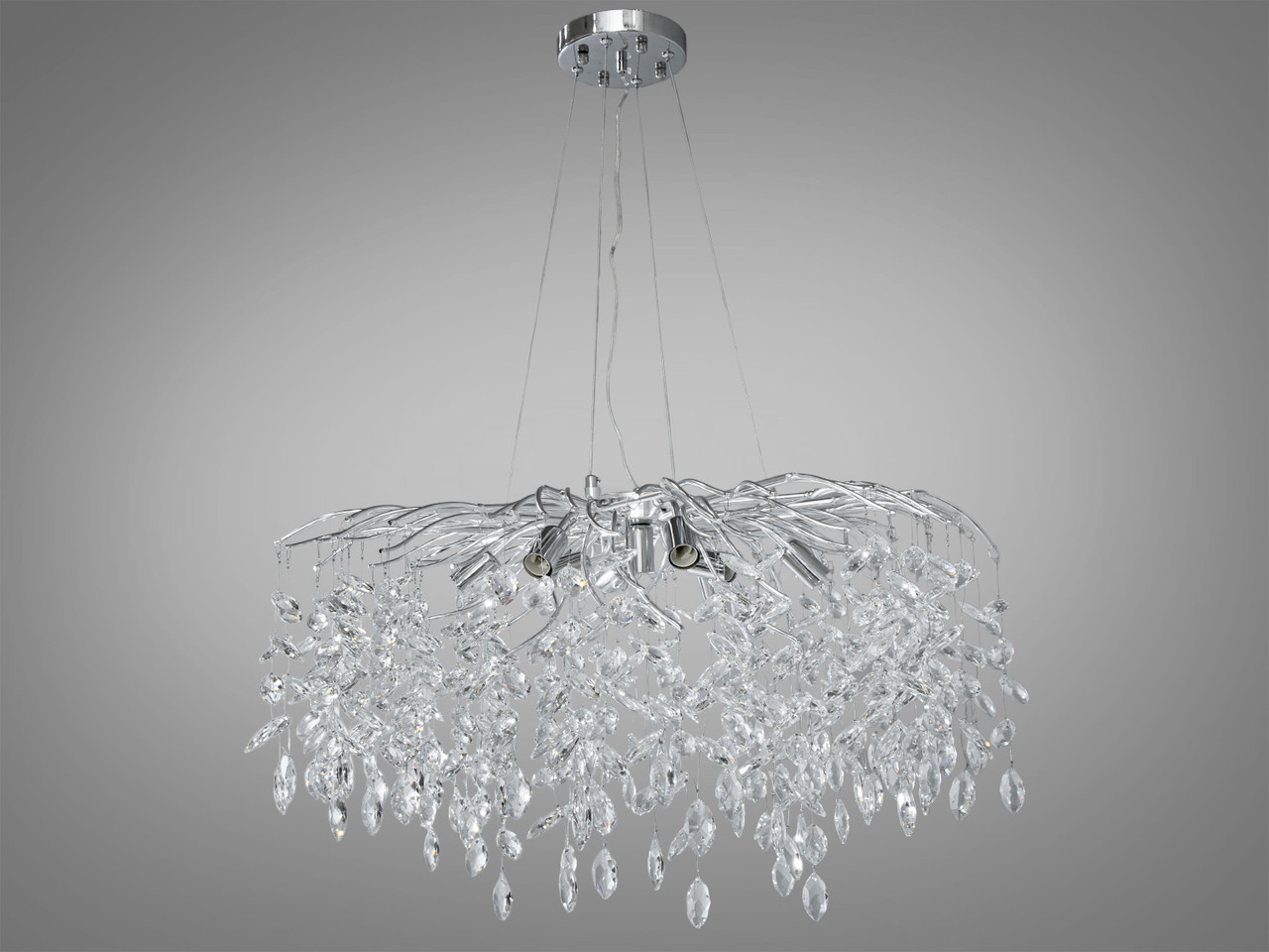 Сучасна кришталева люстра на 10 ламп Poitiers 1607-800CH