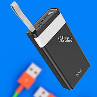 Повербанк Power Bank HOCO 30000mAh 2USB, Type-C, Lightning, 2A J73