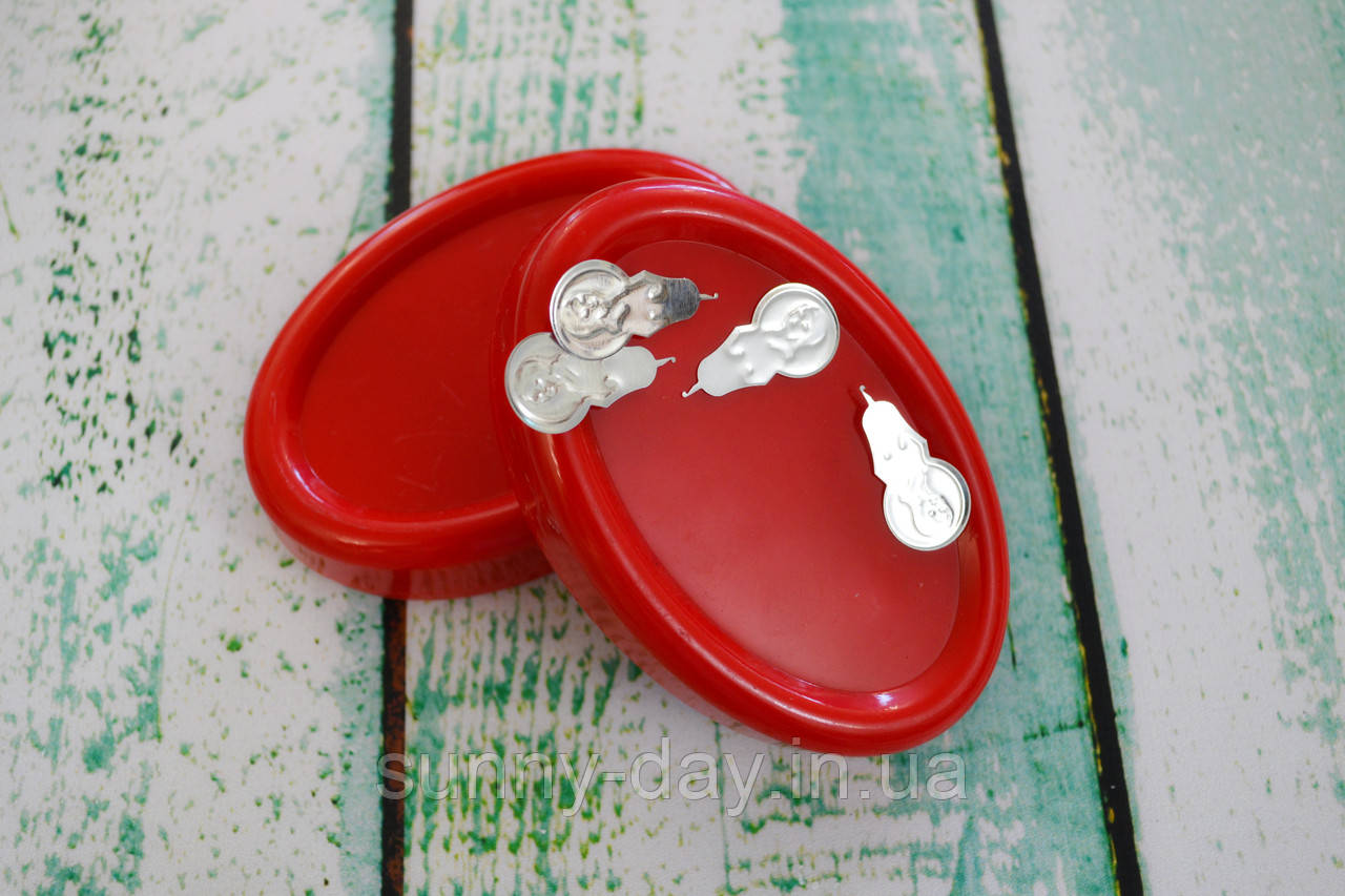 Магнітна подушка (гольниця) овальна червона 11х7х3см, фото 1