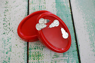 Магнітна подушка (гольниця) овальна червона 11х7х3см