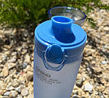 Пляшка для води CASNO 650 мл KXN-1157 Блакитна, фото 8
