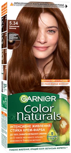 Крем-фарба для волосся Garnier Color Naturals, 5.34 Карамельний шоколад