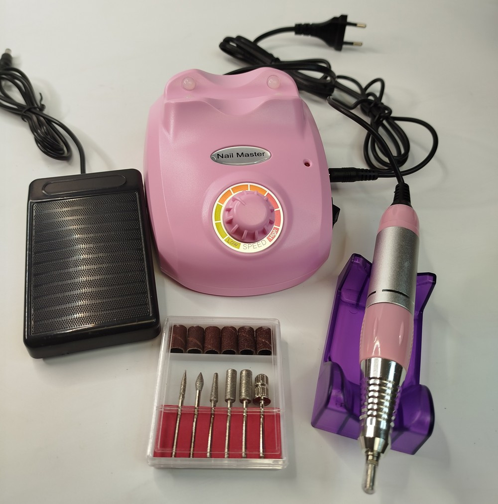 Фрезер для манікюру та педикюру Nail Master ZS 603 ОРИГІНАЛ, 65 Вт, 45000 об/хв, Рожевий, фото 1
