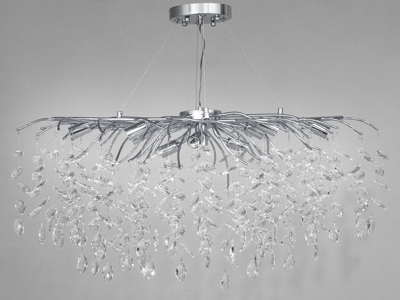 Сучасна кришталева люстра на 10 ламп Poitiers 1607-L900x400CH