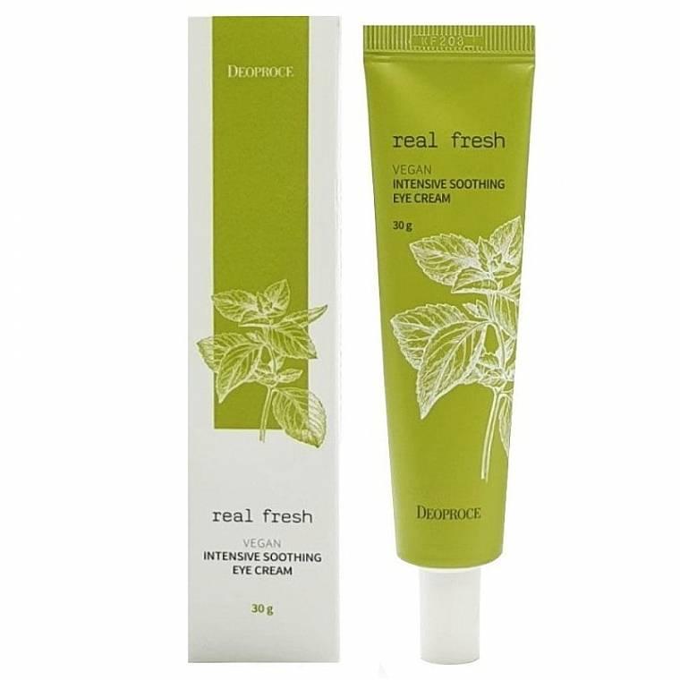 Зволожуючий крем для очей Deoproce Real Fresh Vegan Intensive Soothing Eye Cream 30 мл