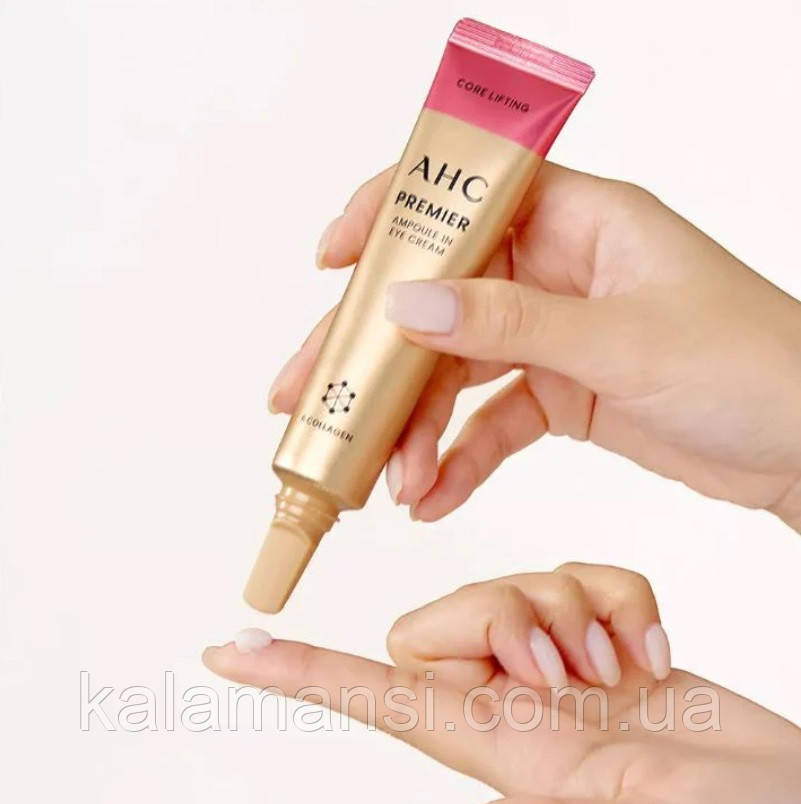 Преміум ліфтінг крем для шкіри навколо очей AHC Premier Ampoule In Eye Cream Core Lifting 6 Collagen 40 мл