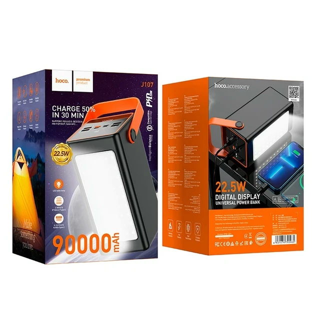 Батарея мобільна Hoco J107 90000 mAh 22.5W