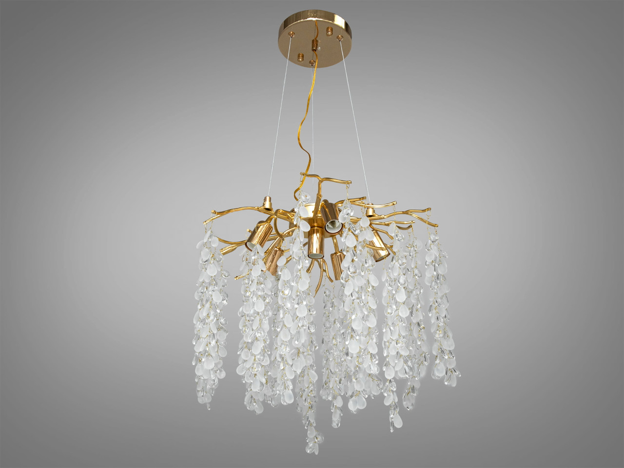 Сучасна кришталева люстра на 6 ламп Nicosia 603-450GD, фото 1