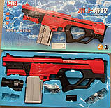 Водний водяний Бластер 68 см Автомат SQ104 M6 на акумуляторі 7.4 V з ємністю для води 400 мл, приціл, окуляри, USB, фото 8