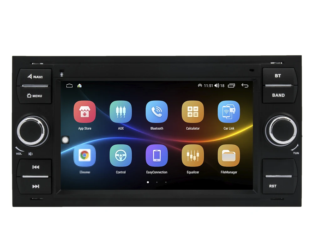 Штатна магнітола 7" Ford Fusion C-MAX S Focus Mondeo Kuga Android 12- 4+32GB з функцією carplay і CANBUS