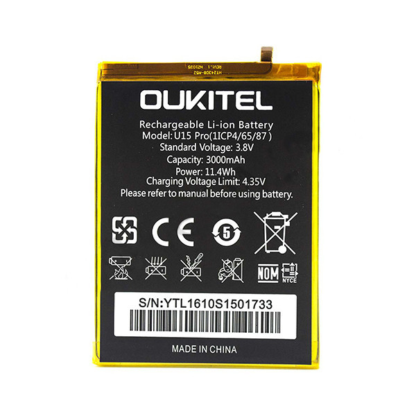 Акумулятор Oukitel U15 Pro 3000 mAh