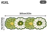 Зелений килим 160*50 прогумованийз ефектом 3D декоративний для кухні ванної туалету спальні коридору балкону безворсовий, фото 2