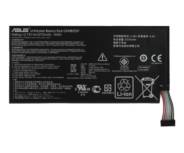 Акумулятор Asus C11-ME172V ↓ Asus Memo Pad ME371