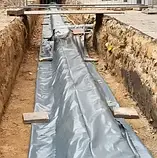 Плівка чорна на метраж 120мкм, 6м завширшки, будівельна, для мульчування., фото 10