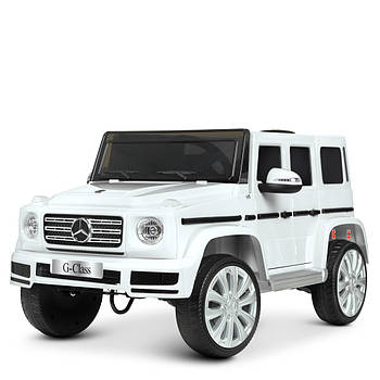 Електромобіль джип Mercedes (2 мотори по 25W, MP3, USB ) JJ2077 G500B Білий