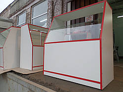 Прилавок ДСП, вітрини ДСП, торгові вітрини ДСП, торгові прилавки, вітрина під склом, торгове місце ДСП,